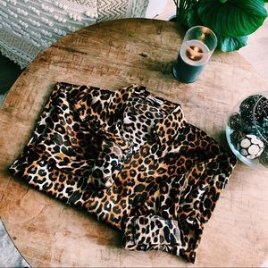 Cheetah Print Blouse